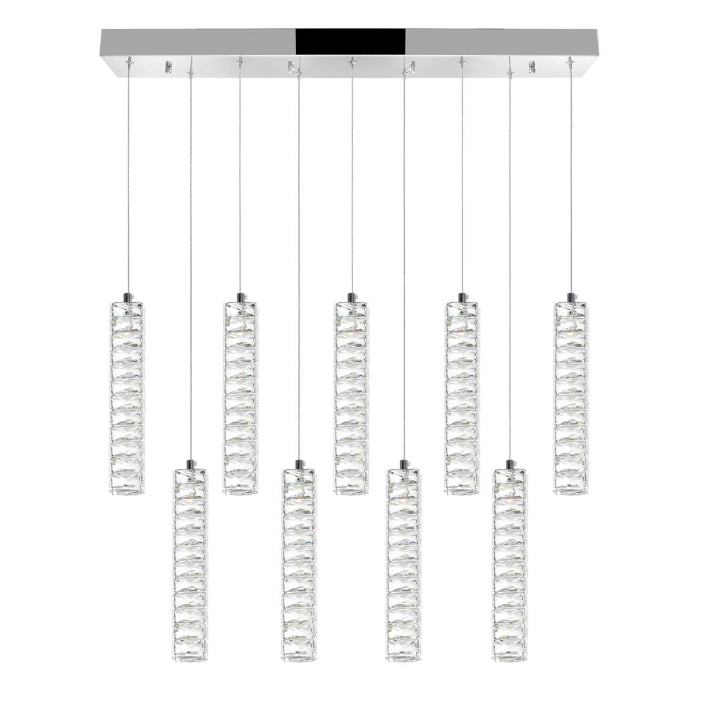 Celina LED Chandelier With Chrome Finish. Picture 1