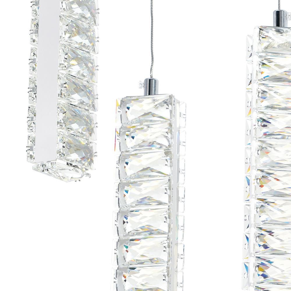 Celina LED Chandelier With Chrome Finish. Picture 4