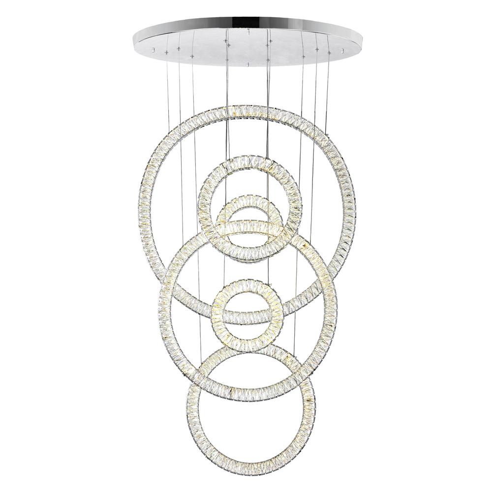 Celina LED Chandelier With Chrome Finish. Picture 1