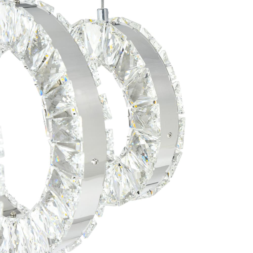 Celina LED Chandelier With Chrome Finish. Picture 3
