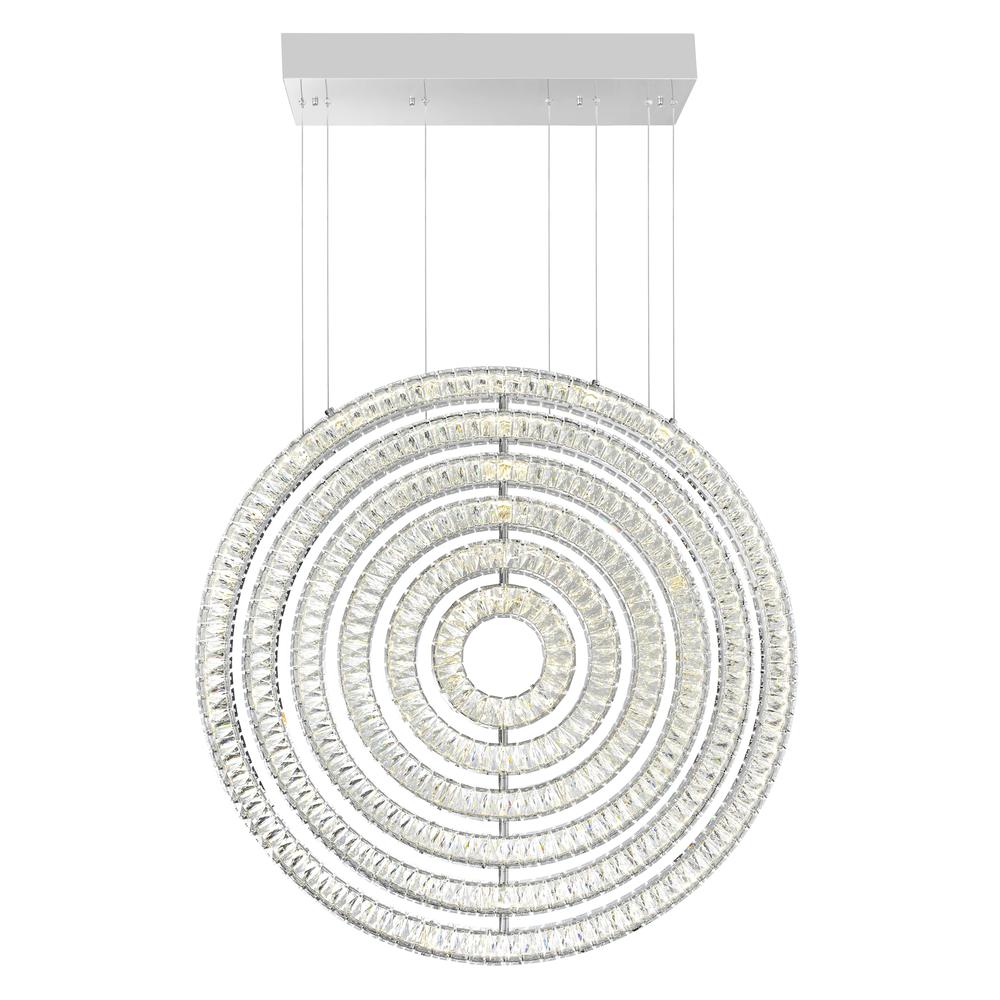 Celina LED Chandelier With Chrome Finish. Picture 2