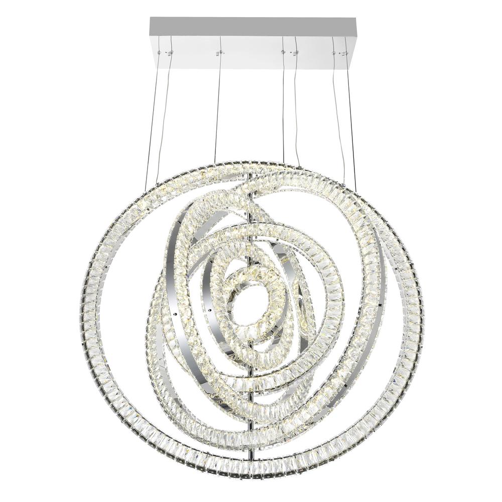 Celina LED Chandelier With Chrome Finish. Picture 3