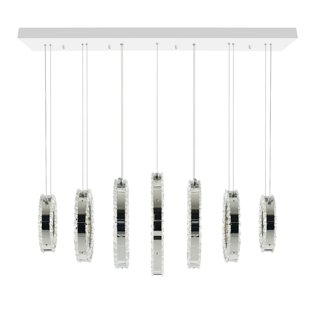 Celina LED Chandelier With Chrome Finish. Picture 2