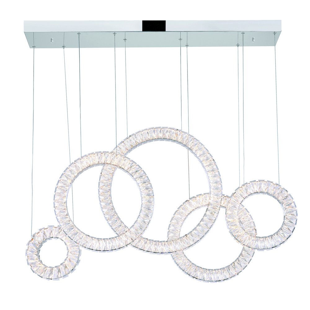 Celina LED Chandelier With Chrome Finish. Picture 1