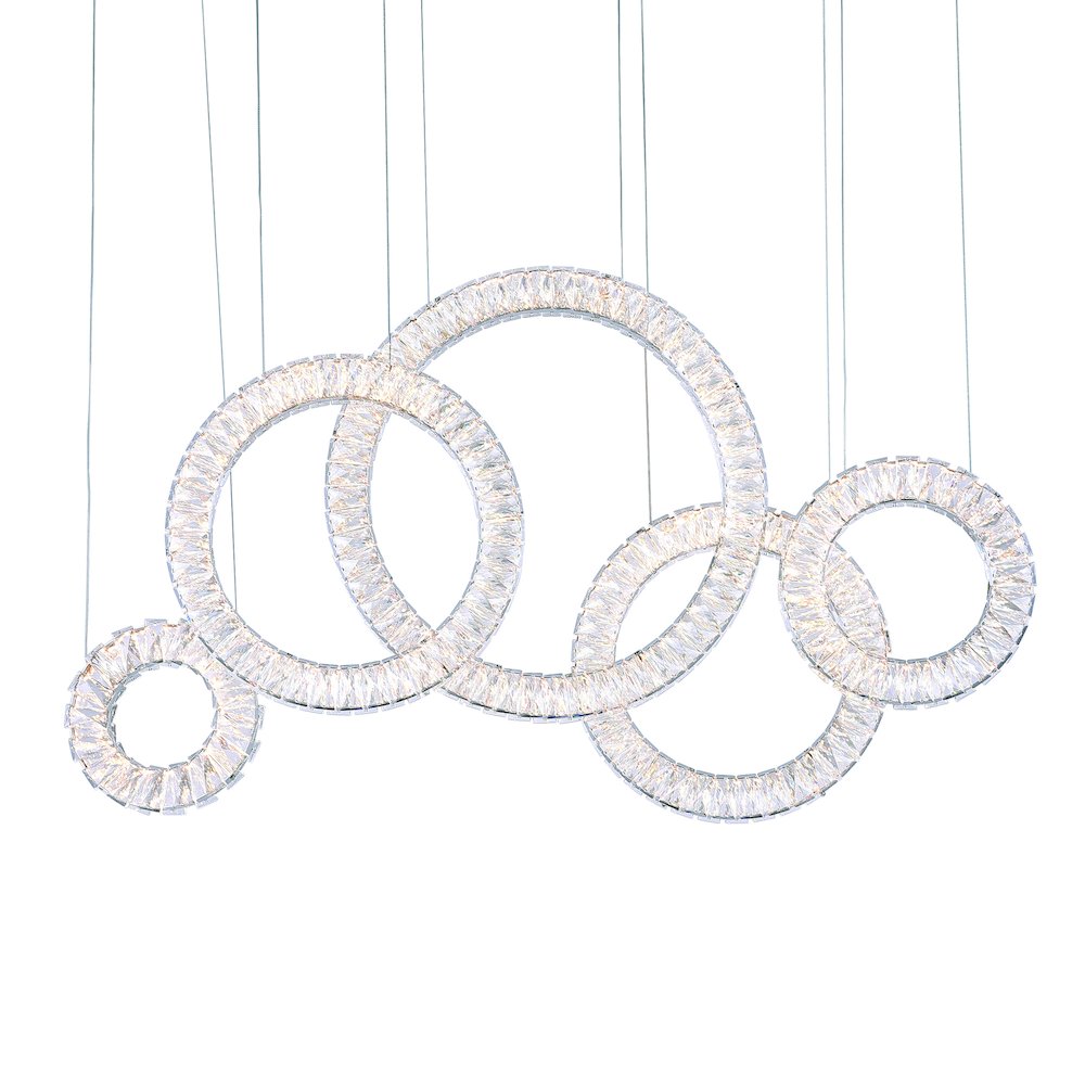 Celina LED Chandelier With Chrome Finish. Picture 2