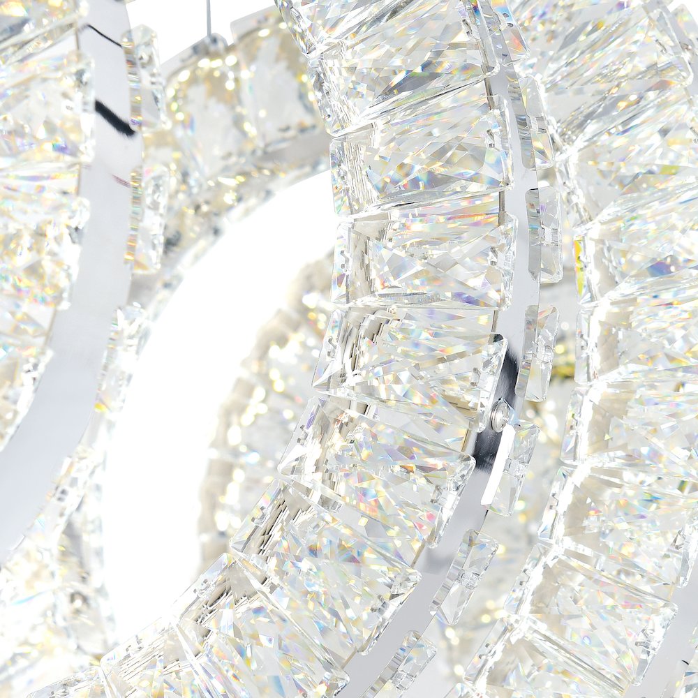 Celina LED Chandelier With Chrome Finish. Picture 3