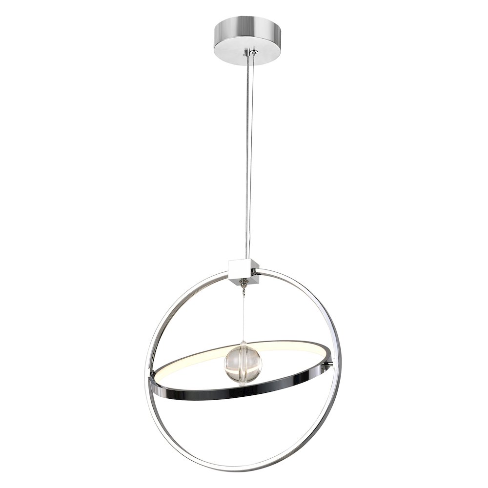 Colette LED Chandelier With Chrome Finish. Picture 1