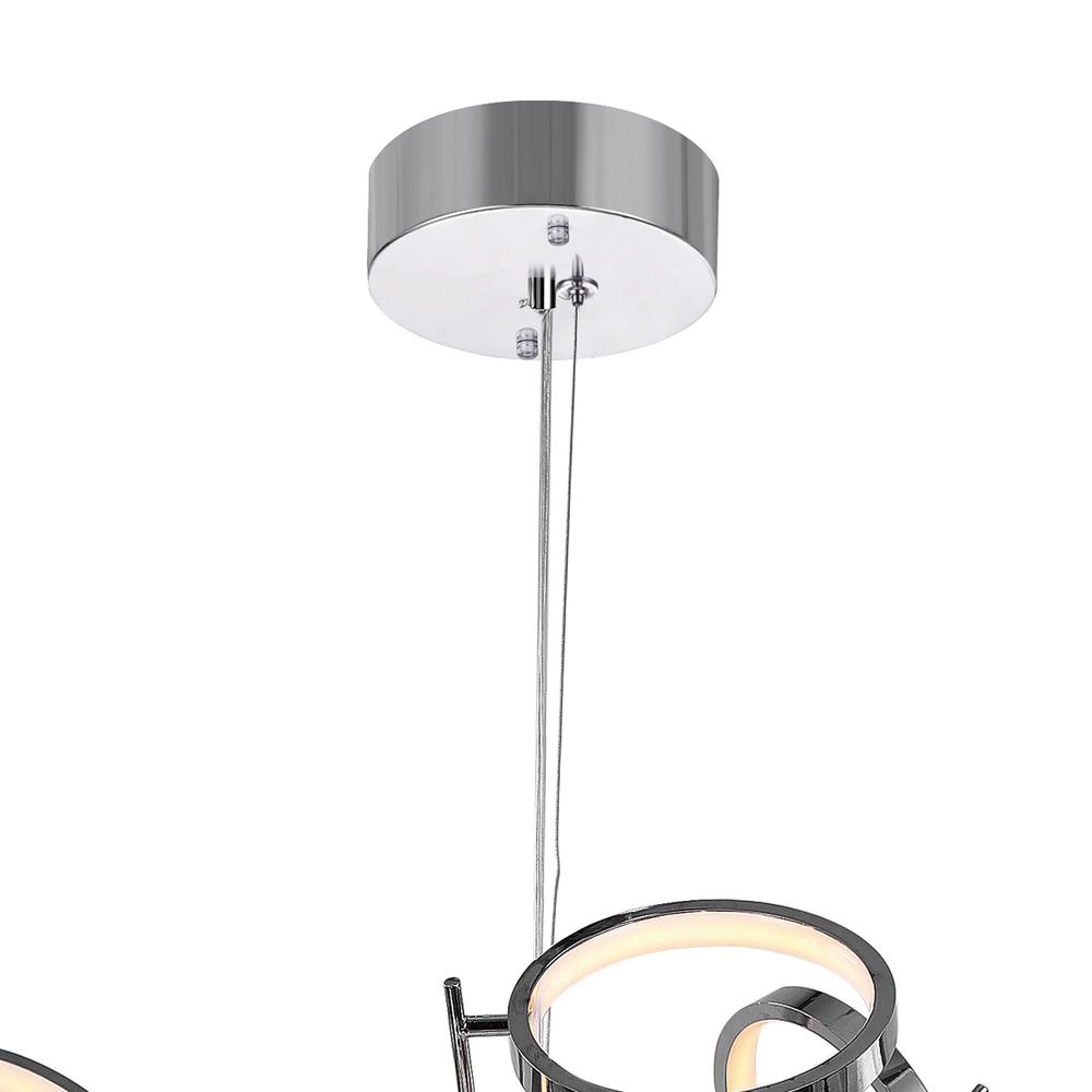 Colette LED Chandelier With Chrome Finish. Picture 4