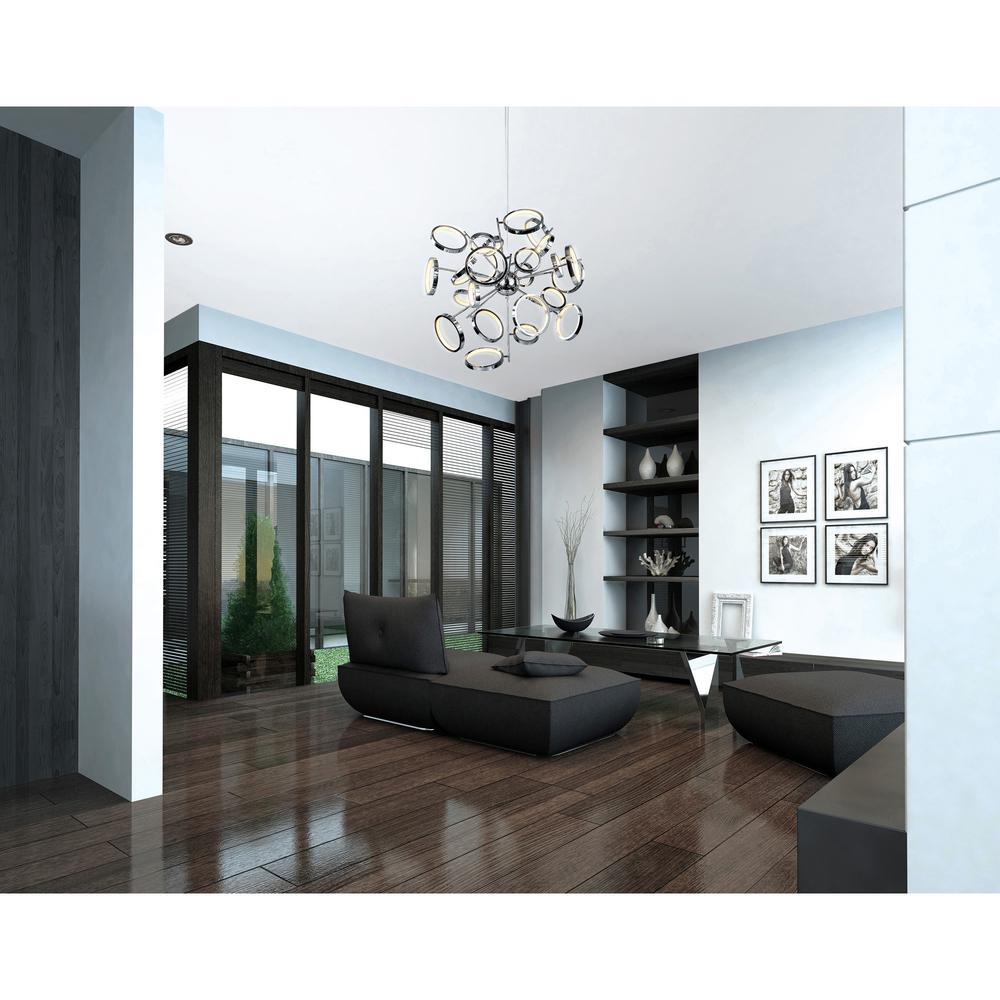 Colette LED Chandelier With Chrome Finish. Picture 7