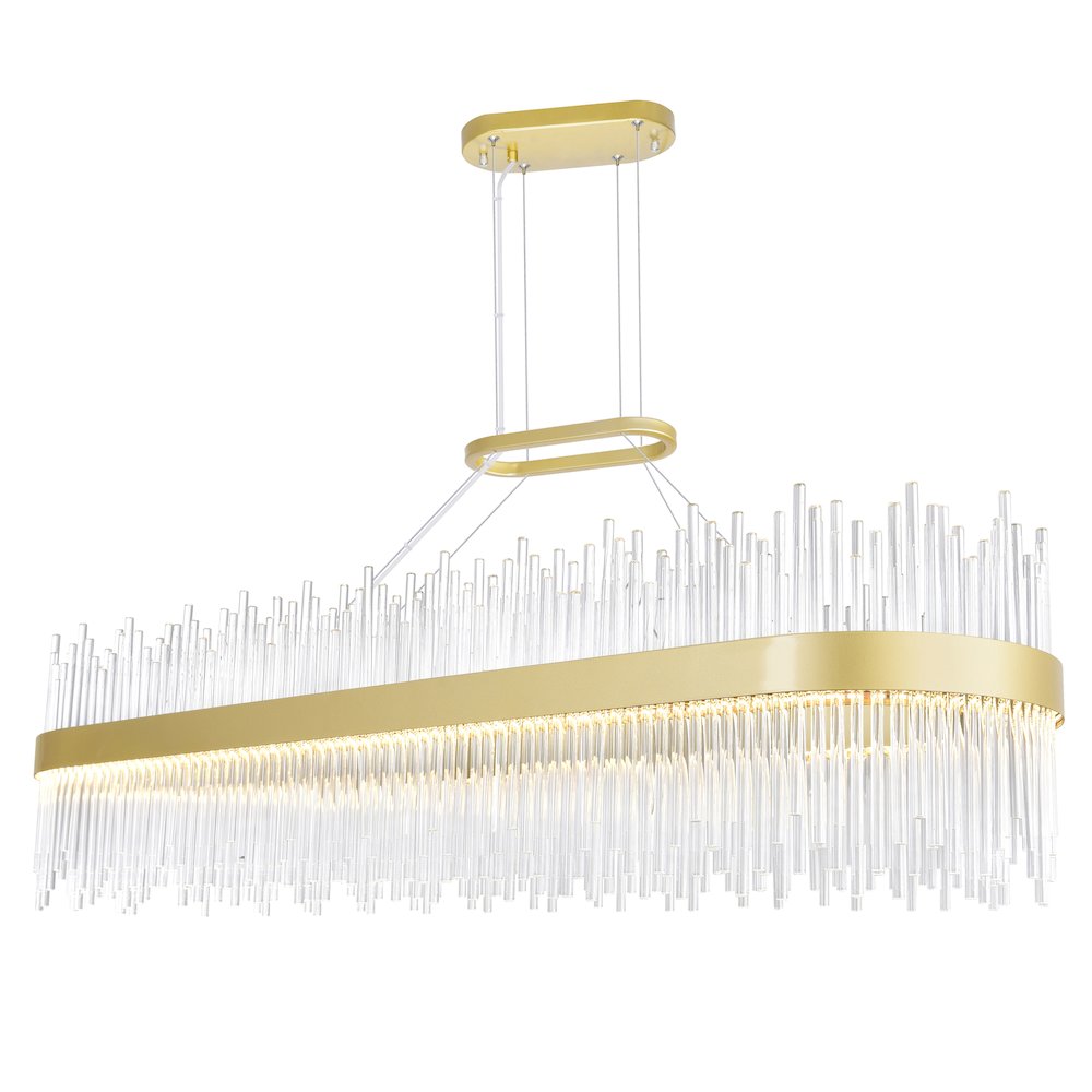 Genevieve LED Chandelier With Medallion Gold Finish. Picture 4