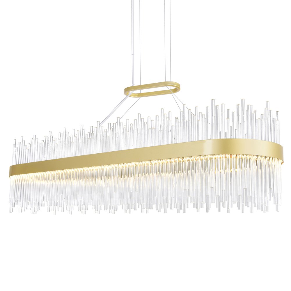 Genevieve LED Chandelier With Medallion Gold Finish. Picture 5
