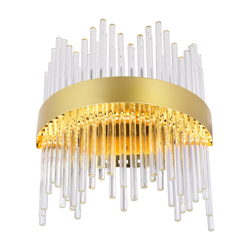 Genevieve LED Wall Sconce With Medallion Gold Finish. Picture 2