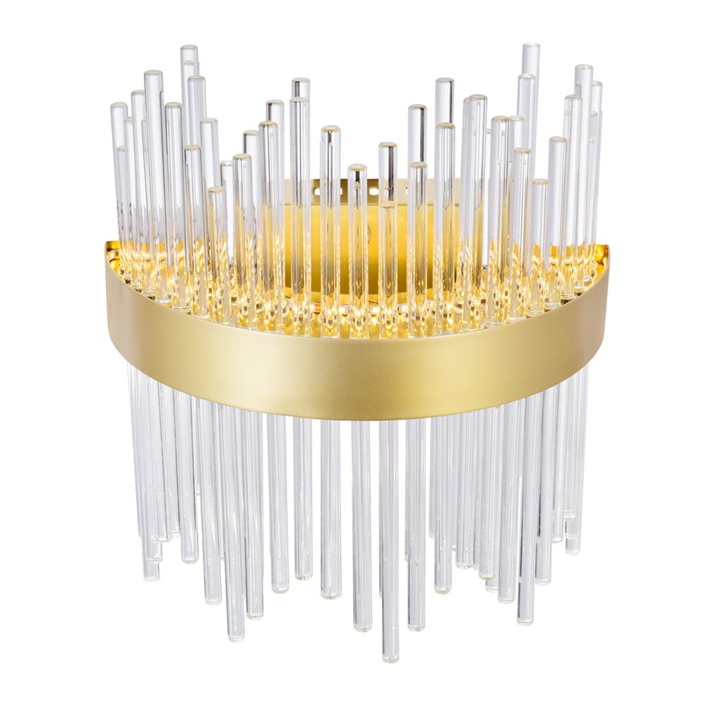 Genevieve LED Wall Sconce With Medallion Gold Finish. Picture 3