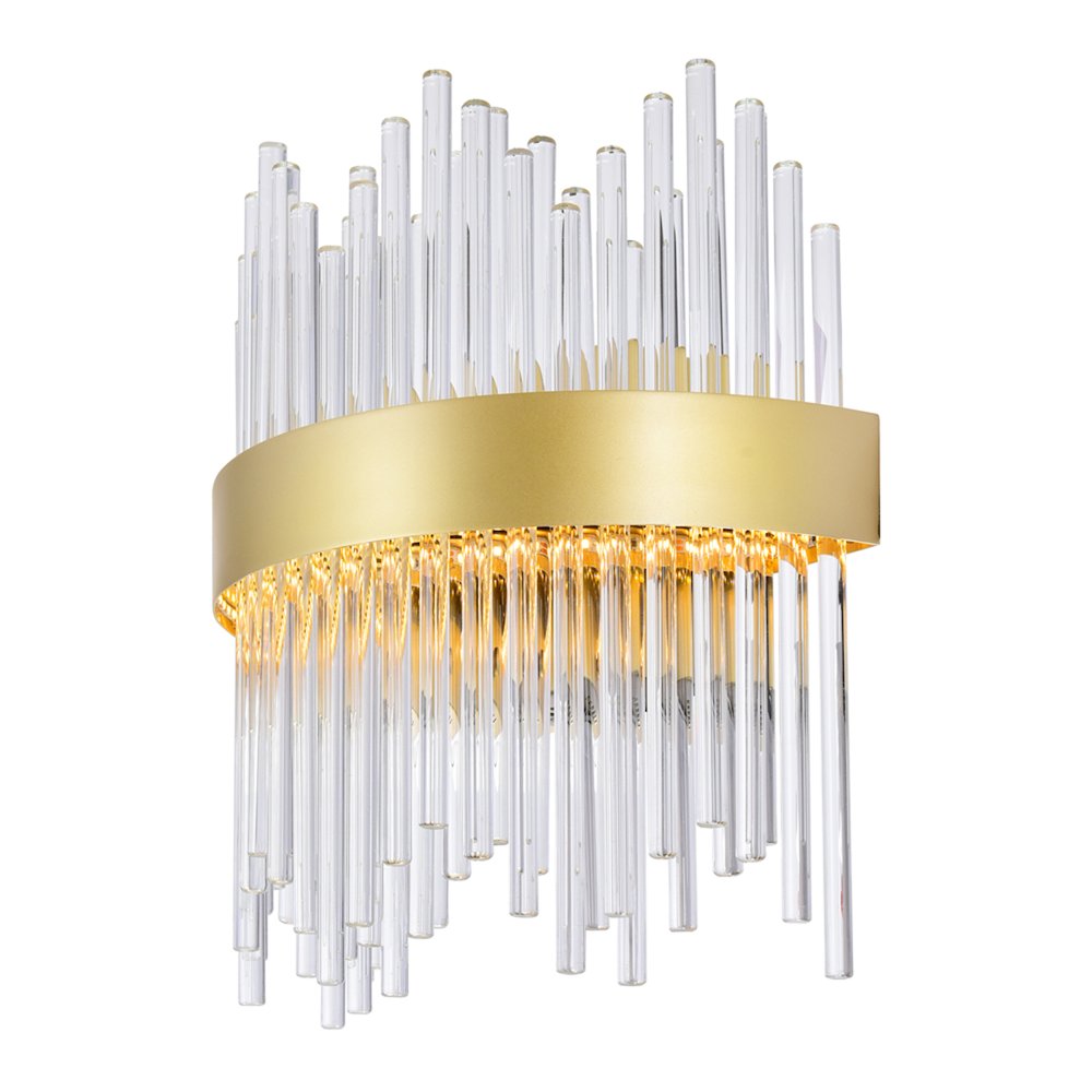 Genevieve LED Wall Sconce With Medallion Gold Finish. Picture 4