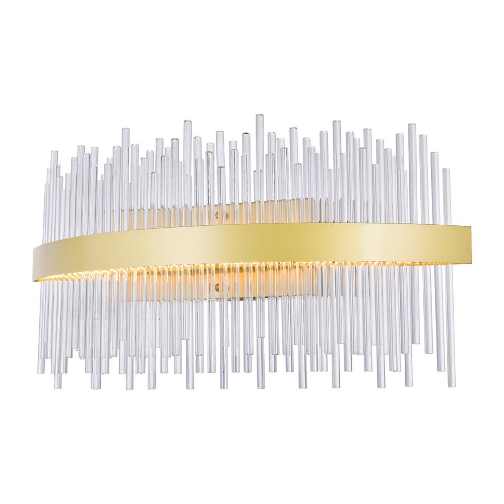 Genevieve LED Wall Sconce With Medallion Gold Finish. Picture 3