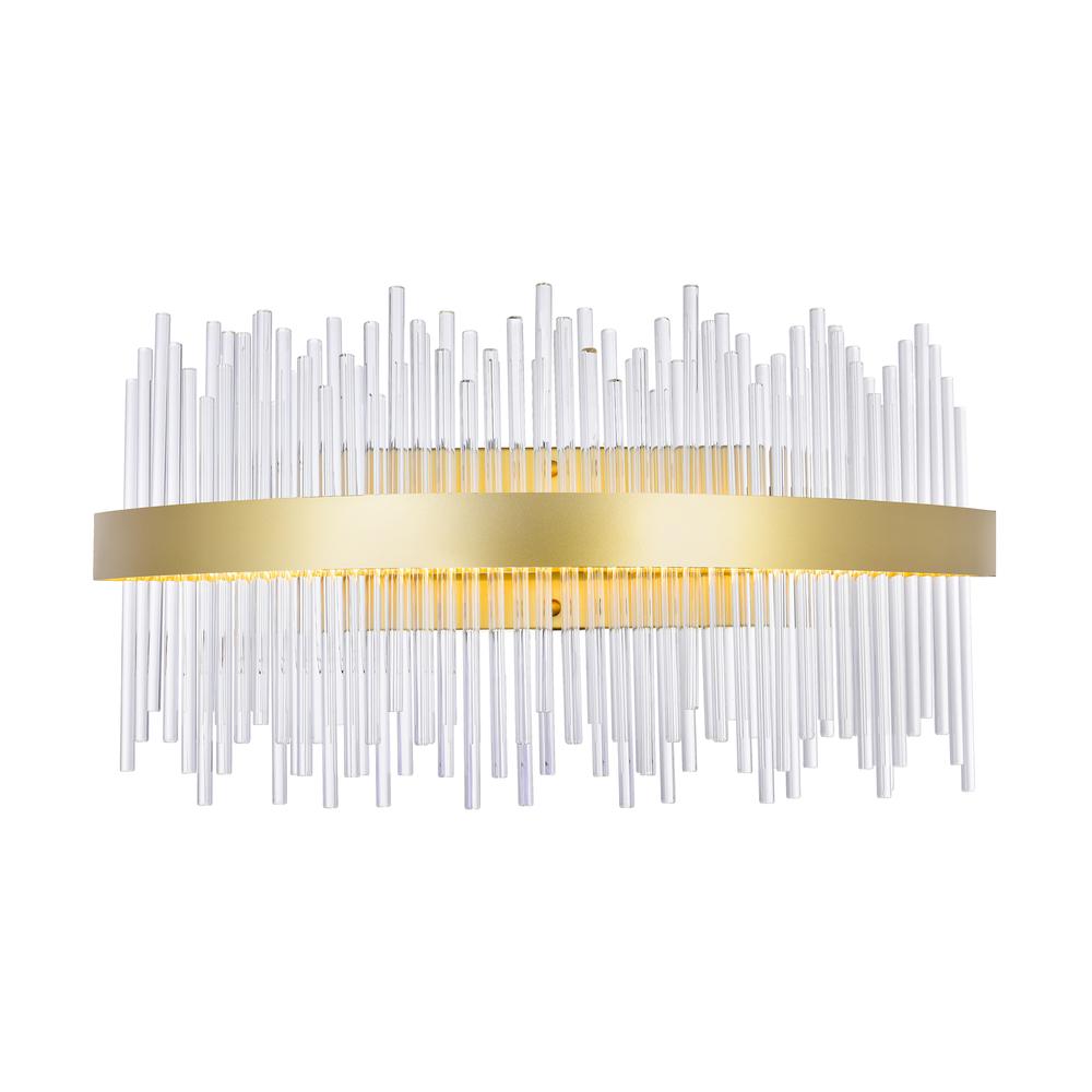 Genevieve LED Wall Sconce With Medallion Gold Finish. Picture 1