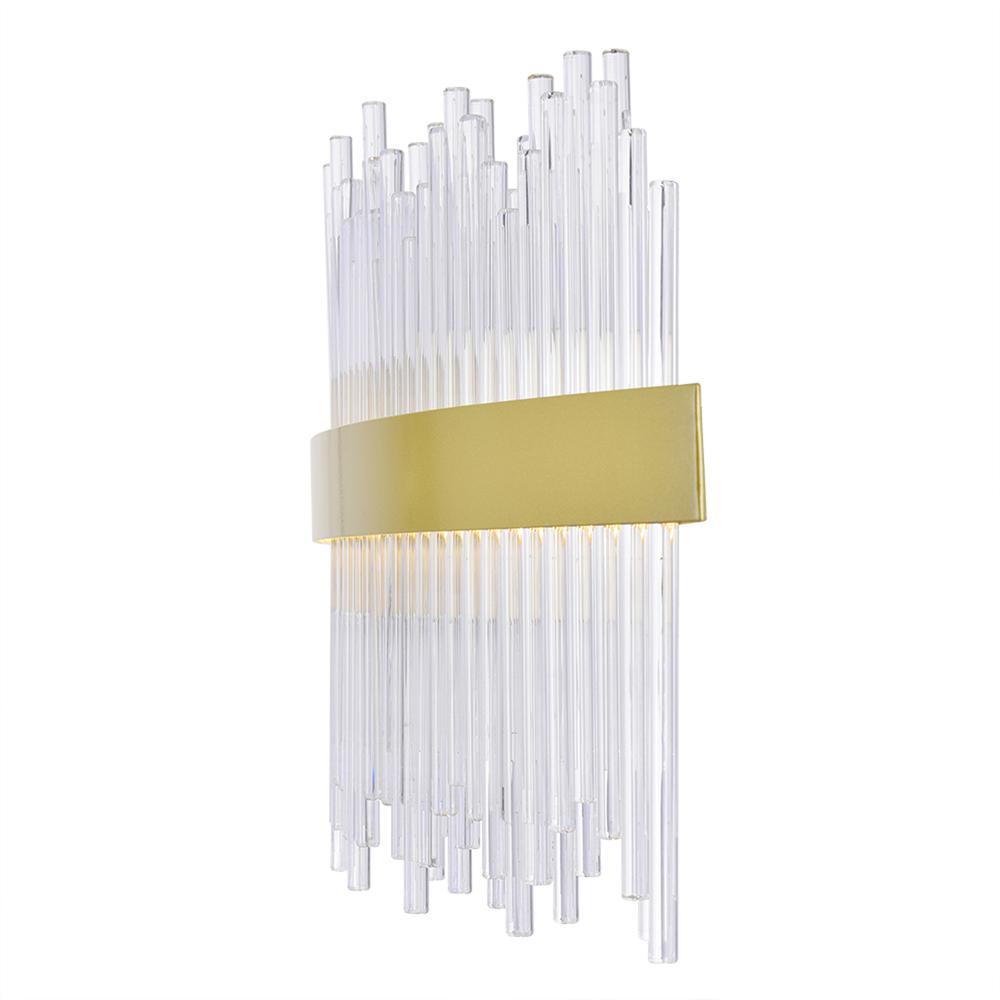 Genevieve LED Wall Sconce With Medallion Gold Finish. Picture 4