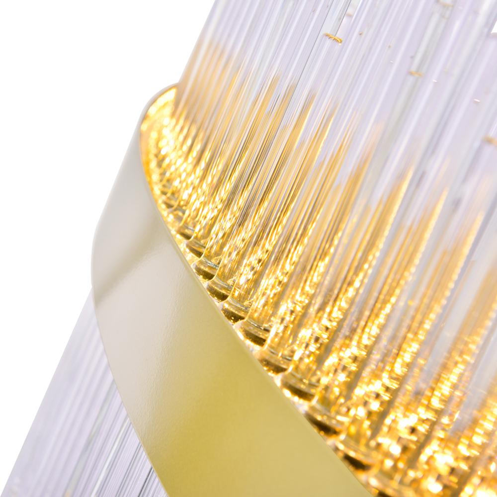 Genevieve LED Wall Sconce With Medallion Gold Finish. Picture 5