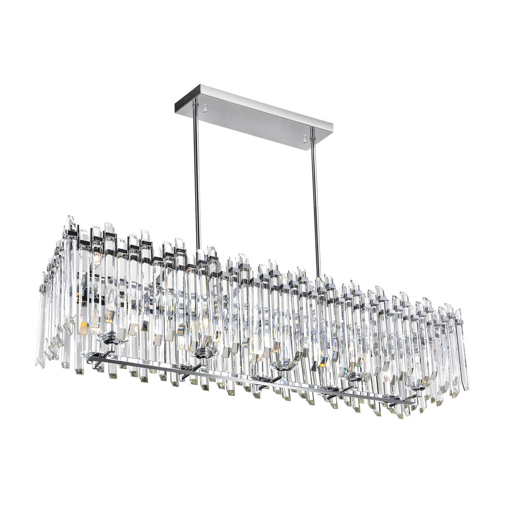 Henrietta 10 Light Chandelier With Chrome Finish. Picture 1