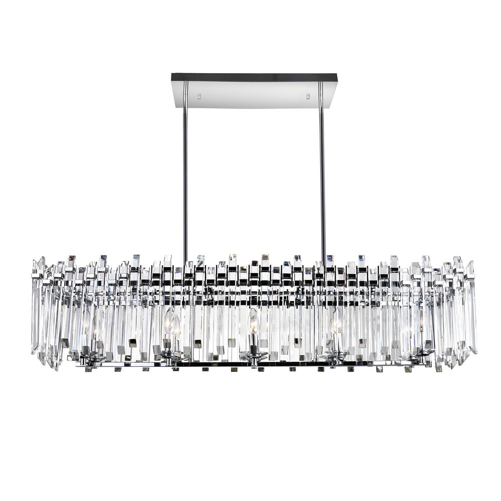 Henrietta 10 Light Chandelier With Chrome Finish. Picture 4