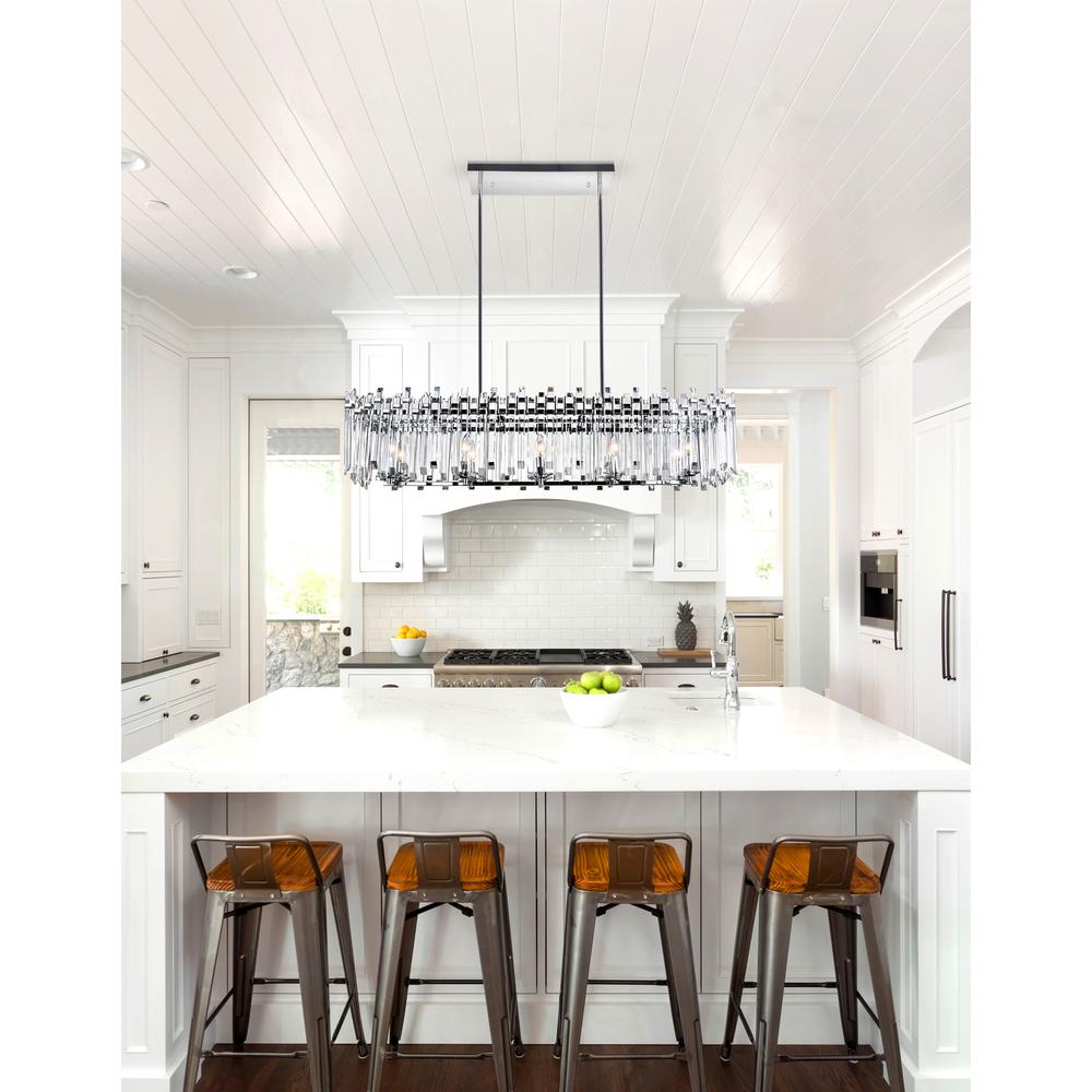 Henrietta 10 Light Chandelier With Chrome Finish. Picture 6