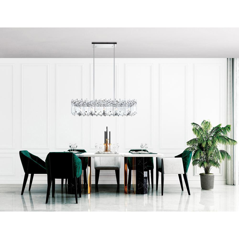 Henrietta 10 Light Chandelier With Chrome Finish. Picture 7