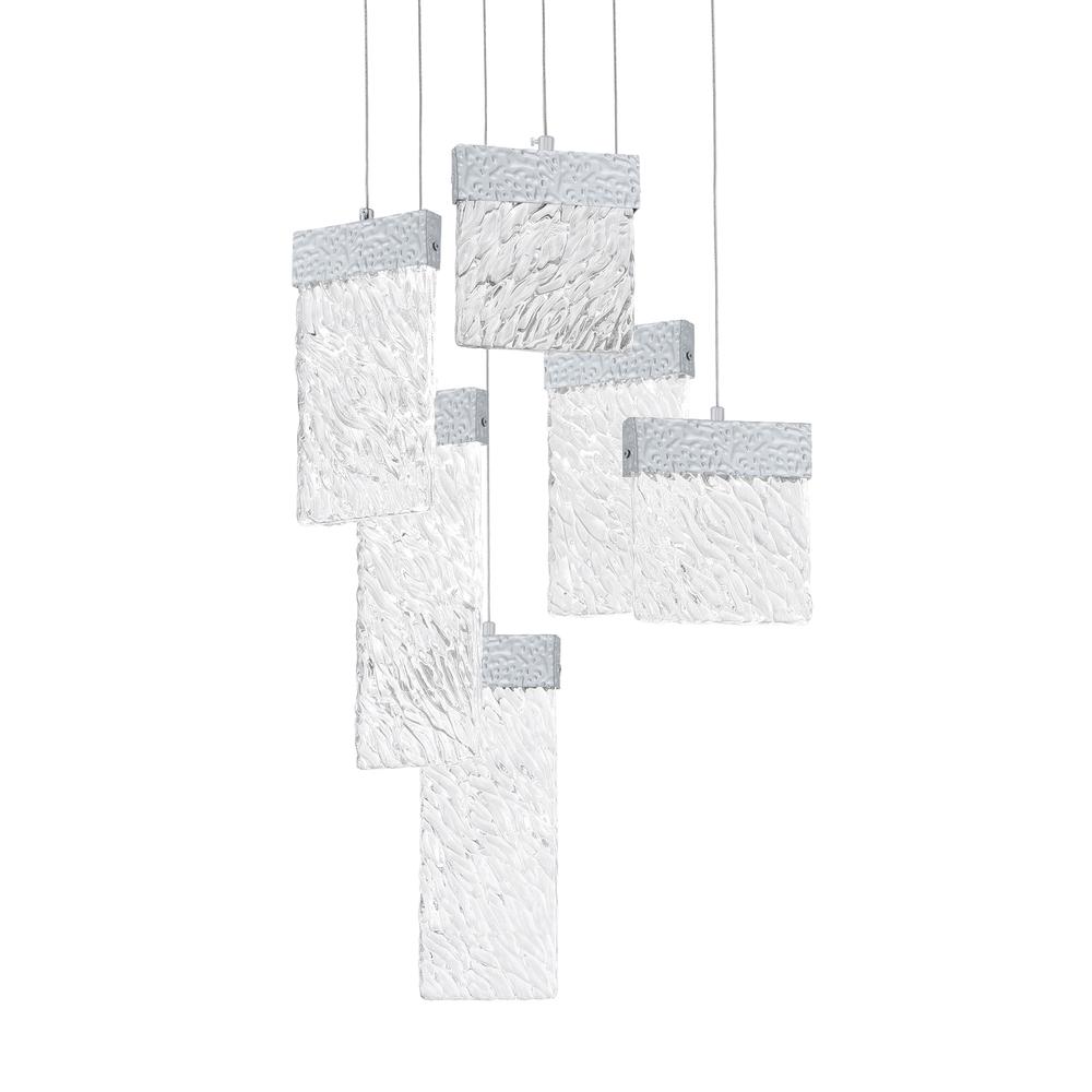 Carolina LED Chandelier With Pewter Finish. Picture 2