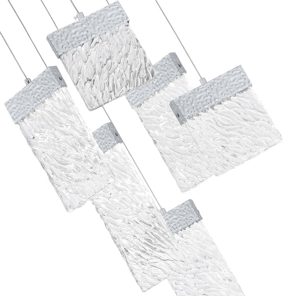 Carolina LED Chandelier With Pewter Finish. Picture 3