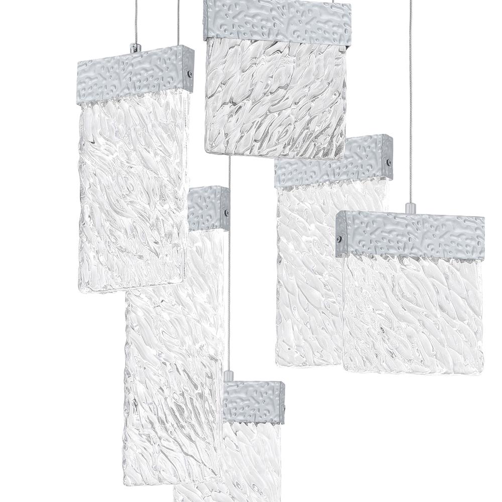 Carolina LED Chandelier With Pewter Finish. Picture 4
