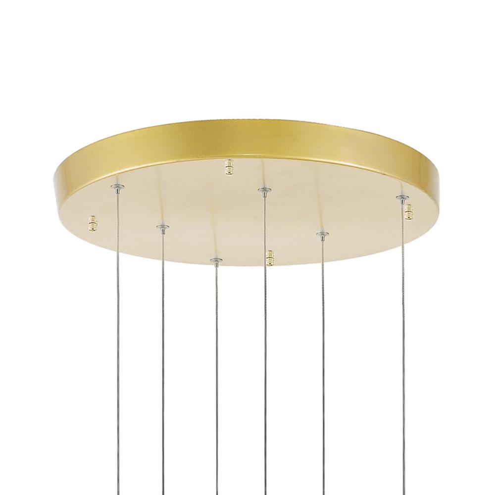 Carolina LED Chandelier With Gold Leaf Finish. Picture 5