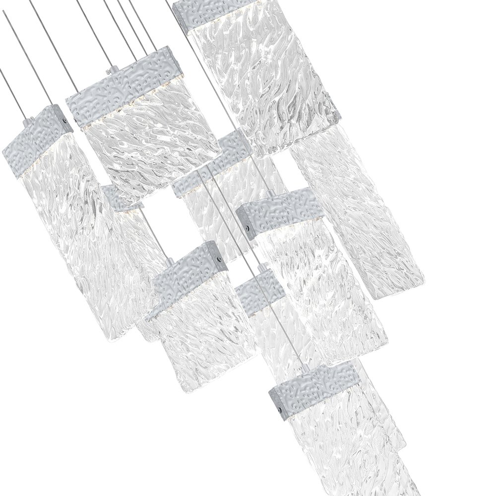 Carolina LED Chandelier With Pewter Finish. Picture 3