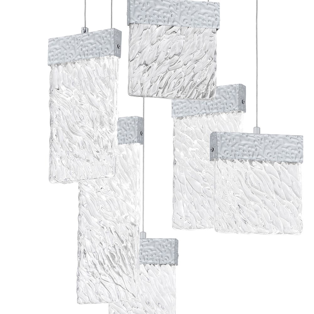 Carolina LED Chandelier With Pewter Finish. Picture 4