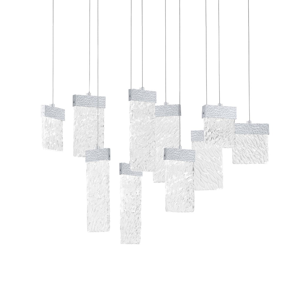 Carolina LED Chandelier With Pewter Finish. Picture 2