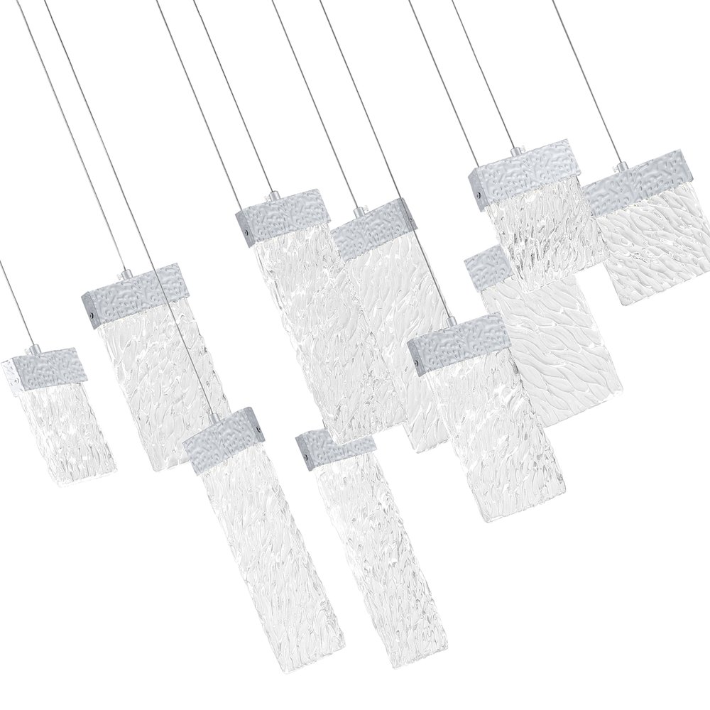 Carolina LED Chandelier With Pewter Finish. Picture 3