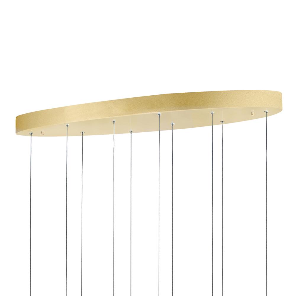 Carolina LED Chandelier With Gold Leaf Finish. Picture 5