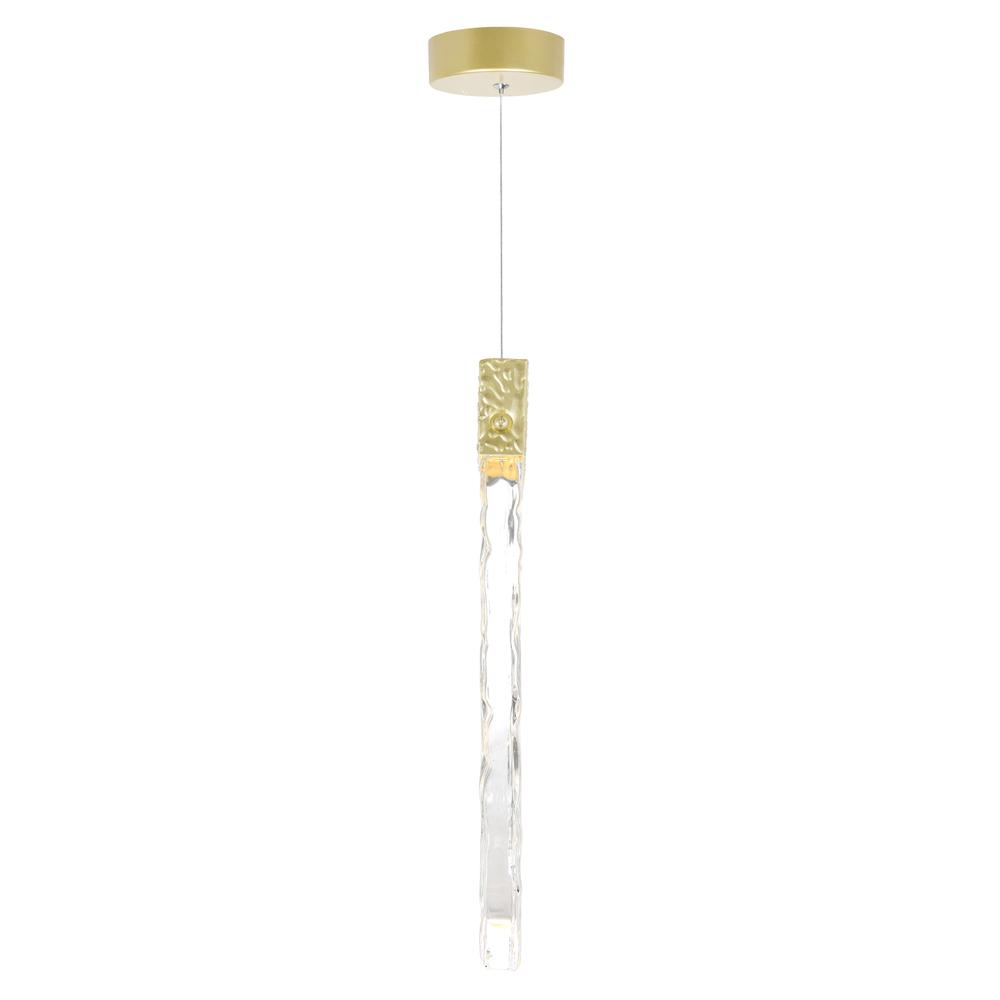 Carolina LED Pendant With Gold Leaf Finish. Picture 2