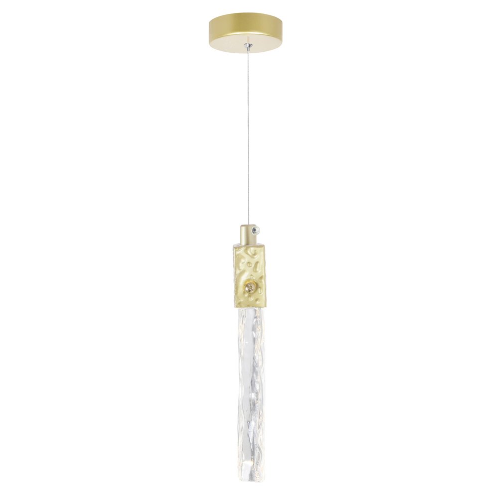 Carolina LED Pendant With Gold Leaf Finish. Picture 3