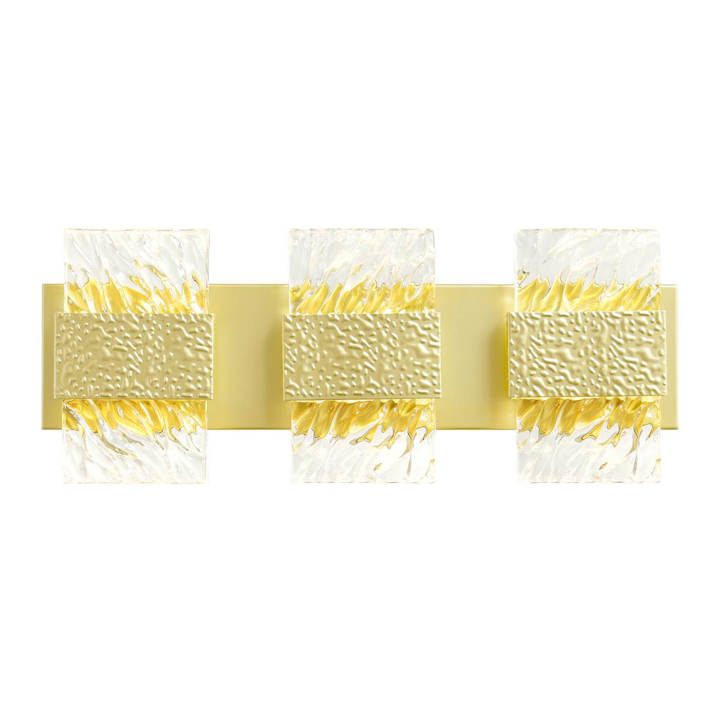 Carolina LED Wall Sconce With Gold Leaf Finish. Picture 1