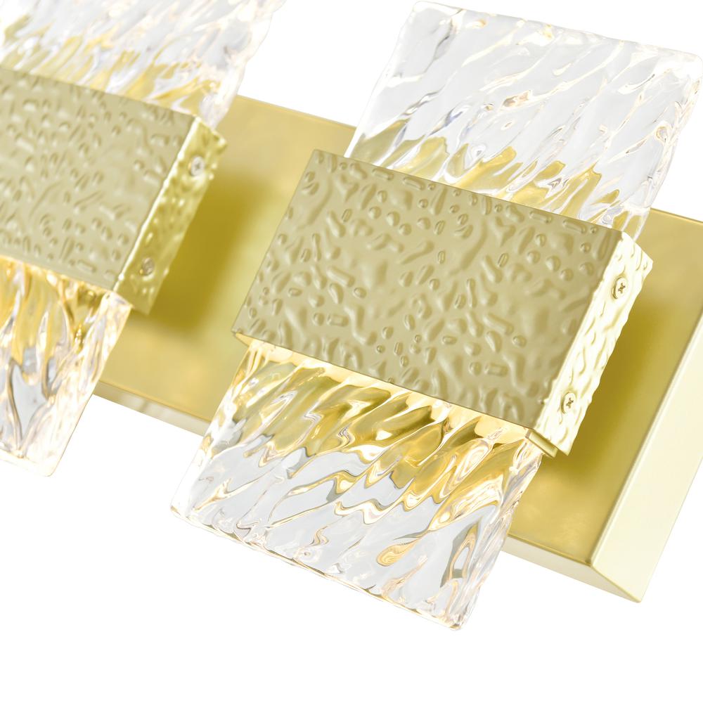 Carolina LED Wall Sconce With Gold Leaf Finish. Picture 6