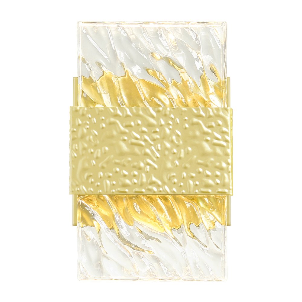 Carolina LED Wall Sconce With Gold Leaf Finish. Picture 1