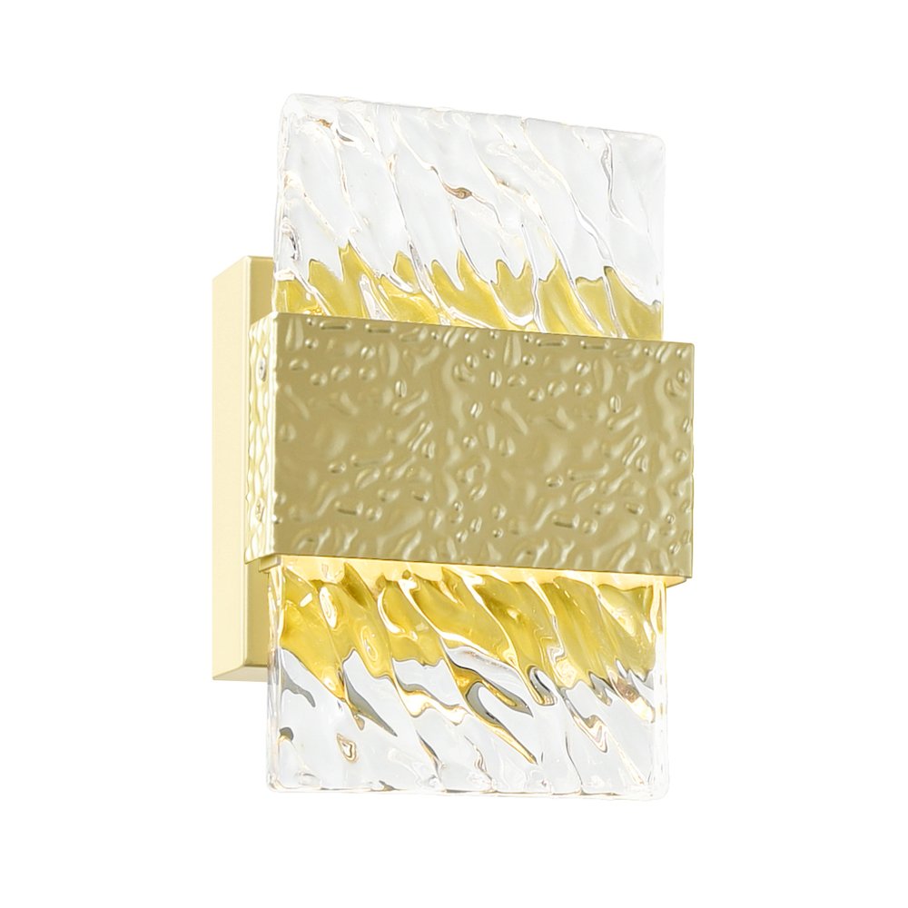 Carolina LED Wall Sconce With Gold Leaf Finish. Picture 2