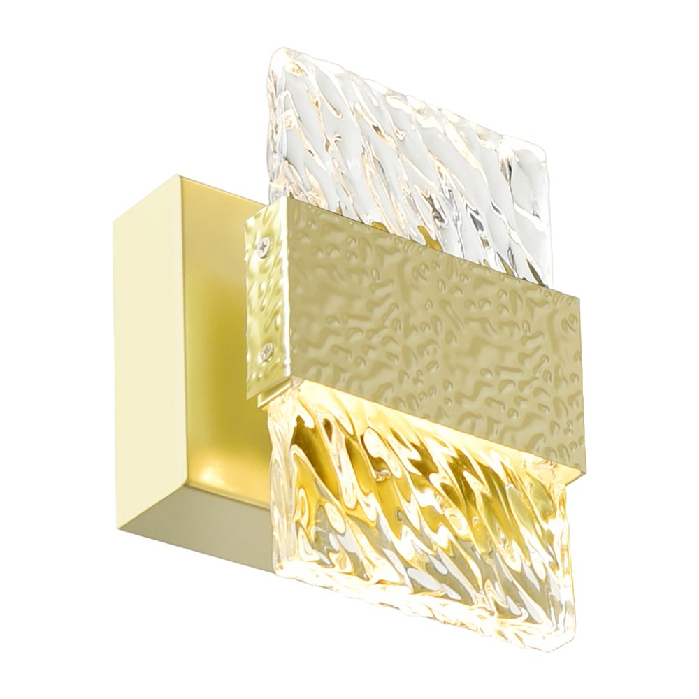 Carolina LED Wall Sconce With Gold Leaf Finish. Picture 3