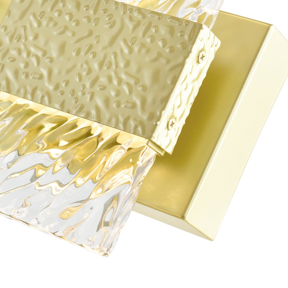 Carolina LED Wall Sconce With Gold Leaf Finish. Picture 5