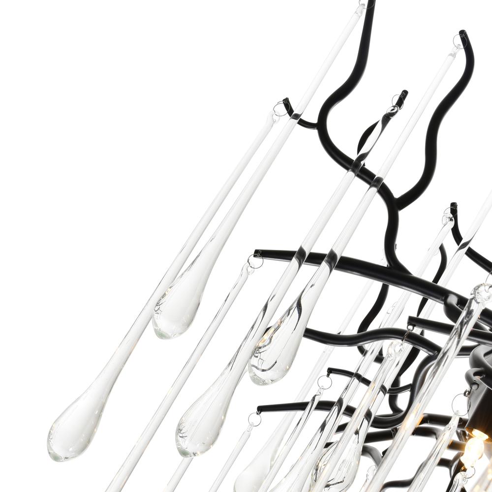 Anita 12 Light Chandelier With Black Finish. Picture 2