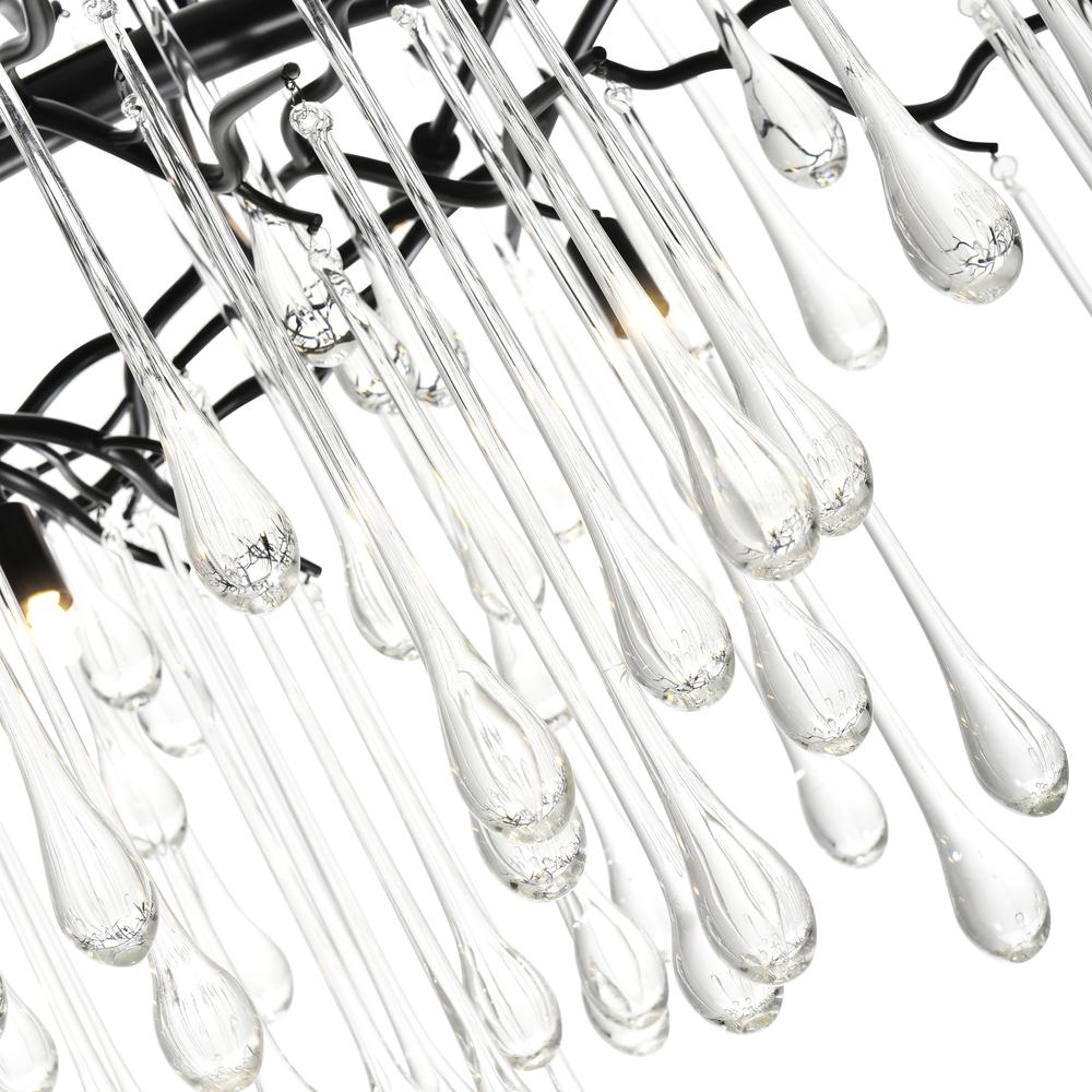 Anita 12 Light Chandelier With Black Finish. Picture 3