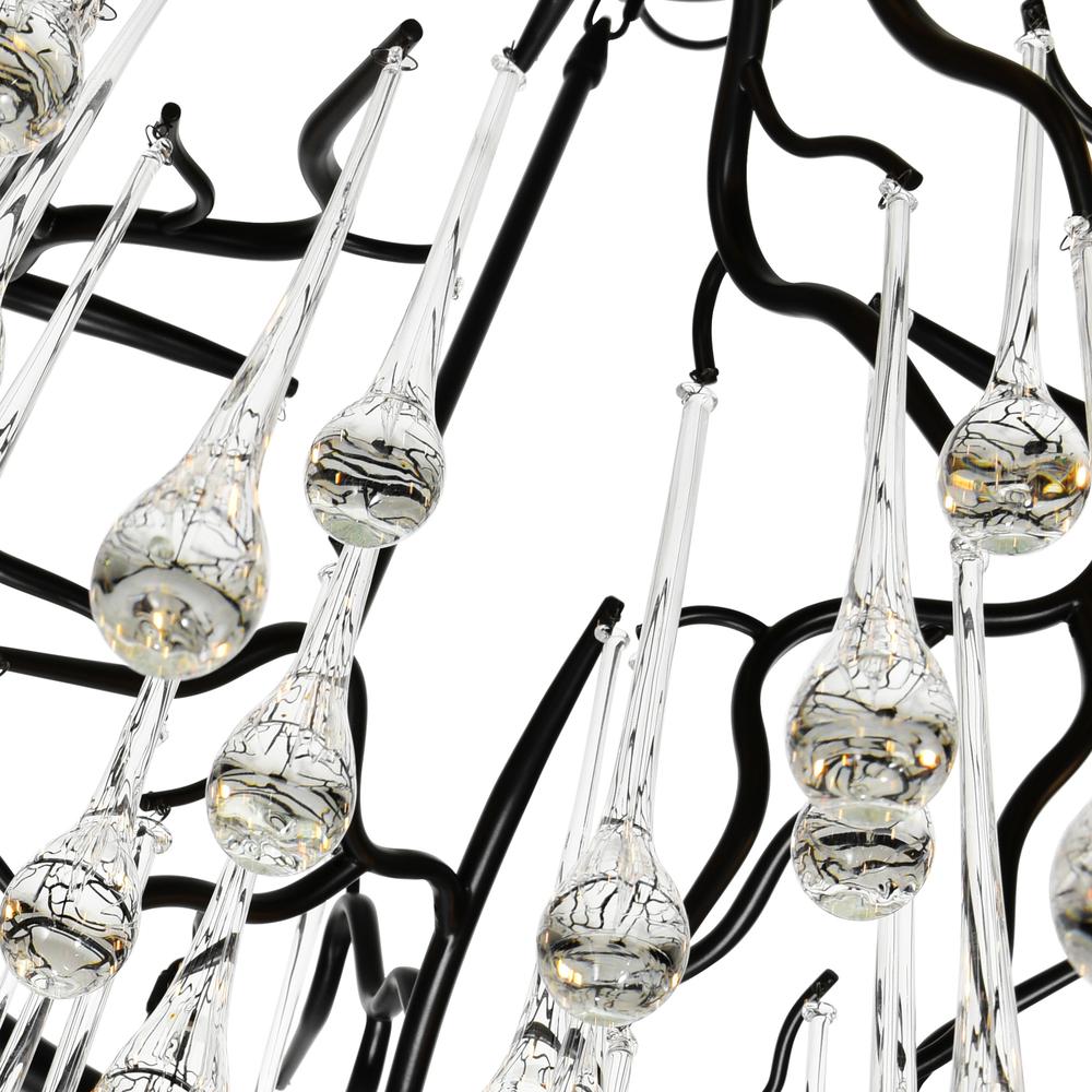 Anita 12 Light Chandelier With Black Finish. Picture 4