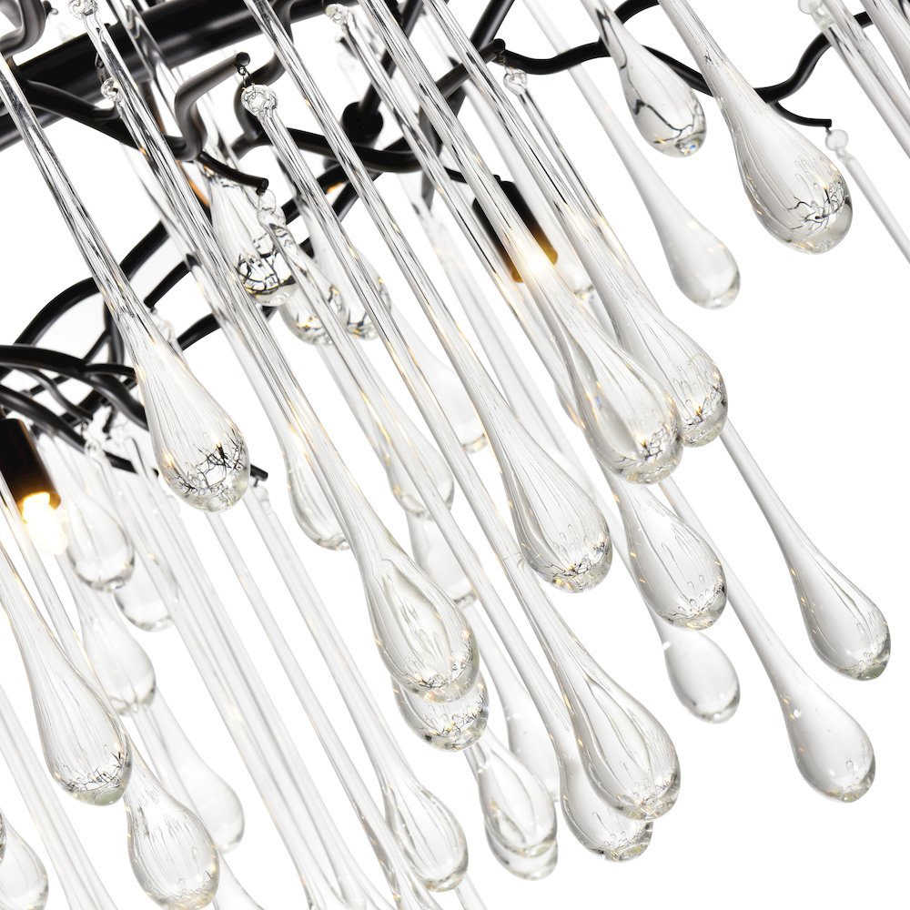 Anita 10 Light Chandelier With Black Finish. Picture 5