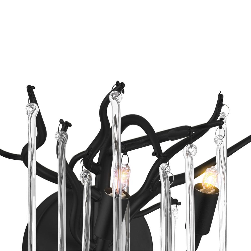 Anita 2 Light Wall Sconce With Black Finish. Picture 4