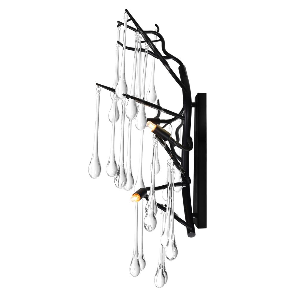 Anita 3 Light Wall Sconce With Black Finish. Picture 2