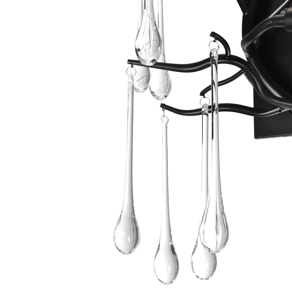 Anita 3 Light Wall Sconce With Black Finish. Picture 4